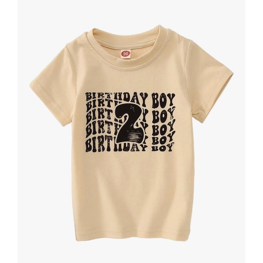 Birthday Boy Second Birthday Shirt 2 Years Old Size 90 / 24 Months / 2T